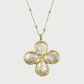 OVAL CROSS NECKLACE