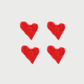 HEART BUTTON COVERS