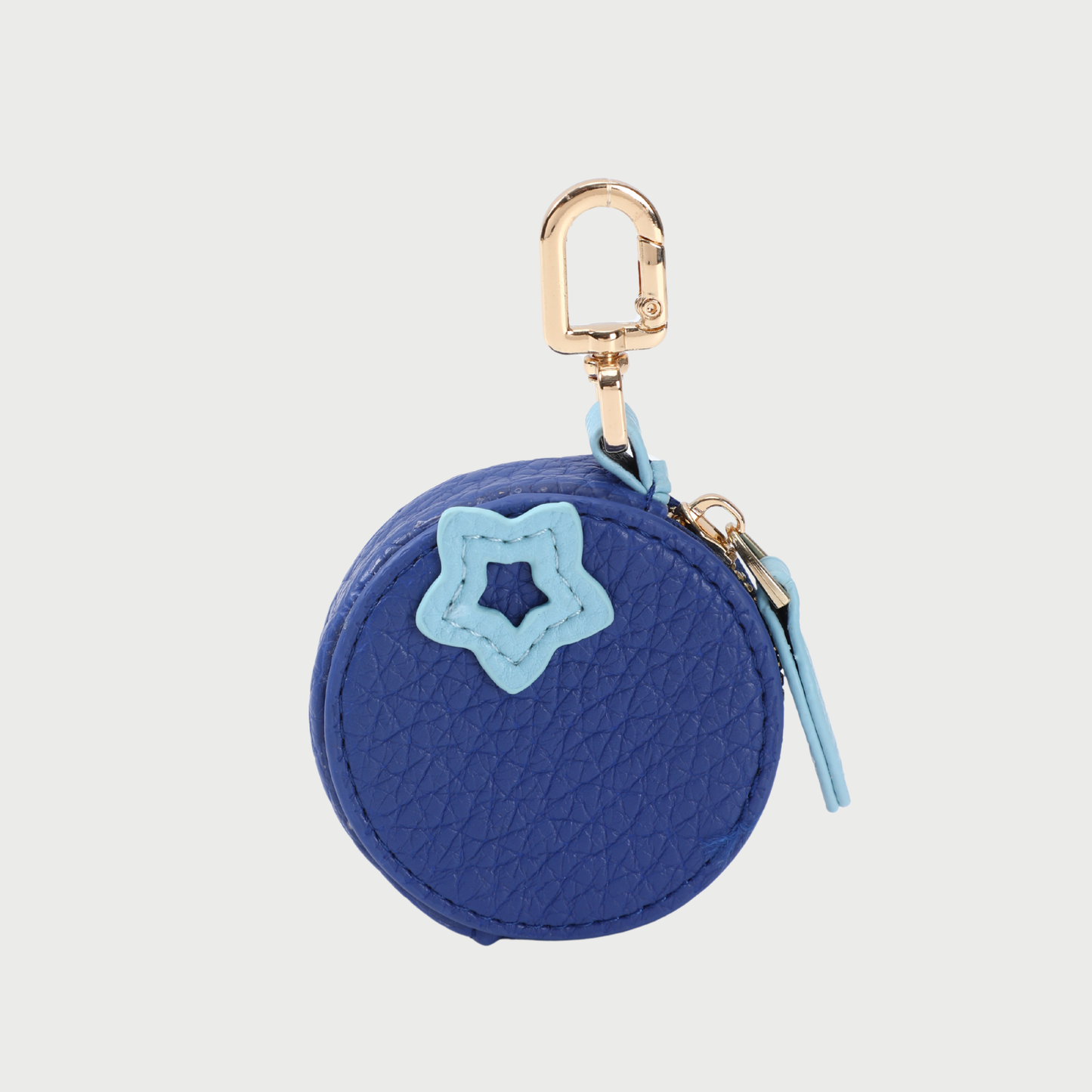 LEATHER BLUEBERRY CHARM